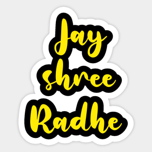 Jai shree radhe Sticker